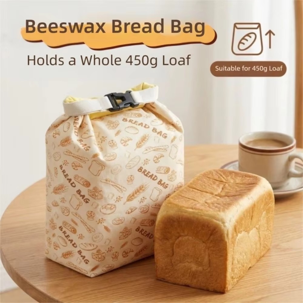 再利用可能な蜜蝋パンバッグ コットン製サワードウ保存バッグ  - Beeswax Food Cover のレビューと価格