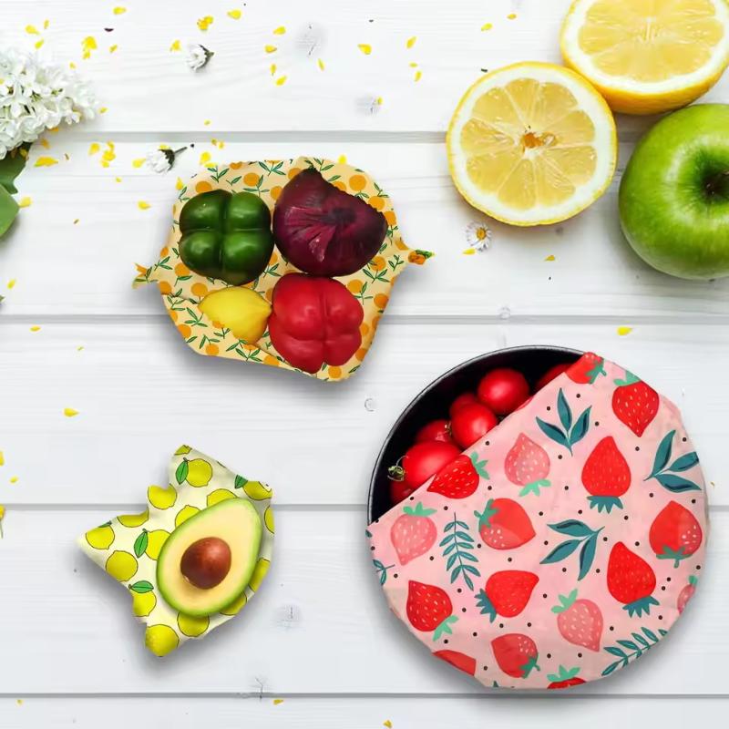 蜜蝋フードラップ 環境に優しいキッチンラップ 代替品 オーガ - Beeswax Food Cover のレビューと価格