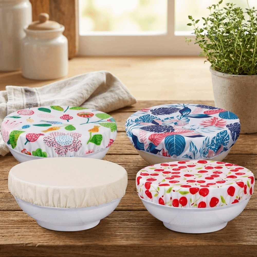 防塵蜜蝋布ボウルカバー弾性エッジ付き洗える再利用可能なボウル - Beeswax Food Cover のレビューと価格
