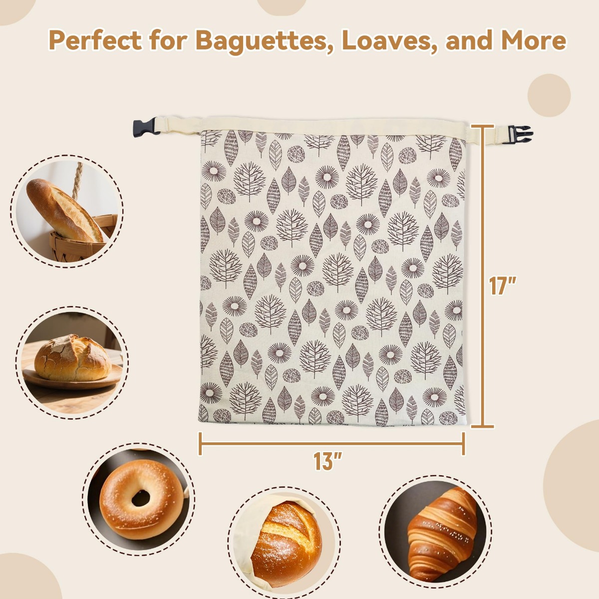 再利用可能な蜜蝋パン袋 冷凍庫・冷蔵庫用 天然蜜蝋入りコット - Beeswax Food Cover のレビューと価格