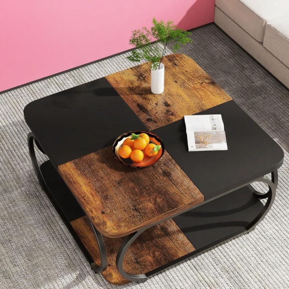 手作りの耐久性のあるモダンな無垢材コーヒーテーブル、持続可能 - Sustainable Living Usa のレビューと価格