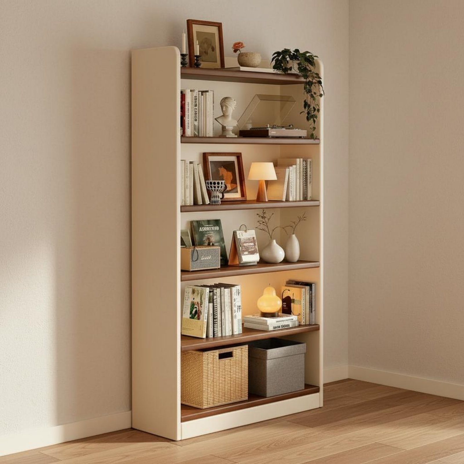 多層式ブックオーガナイザー 大容量木製ブックオーガナイザー  - Sustainable Living Usa のレビューと価格