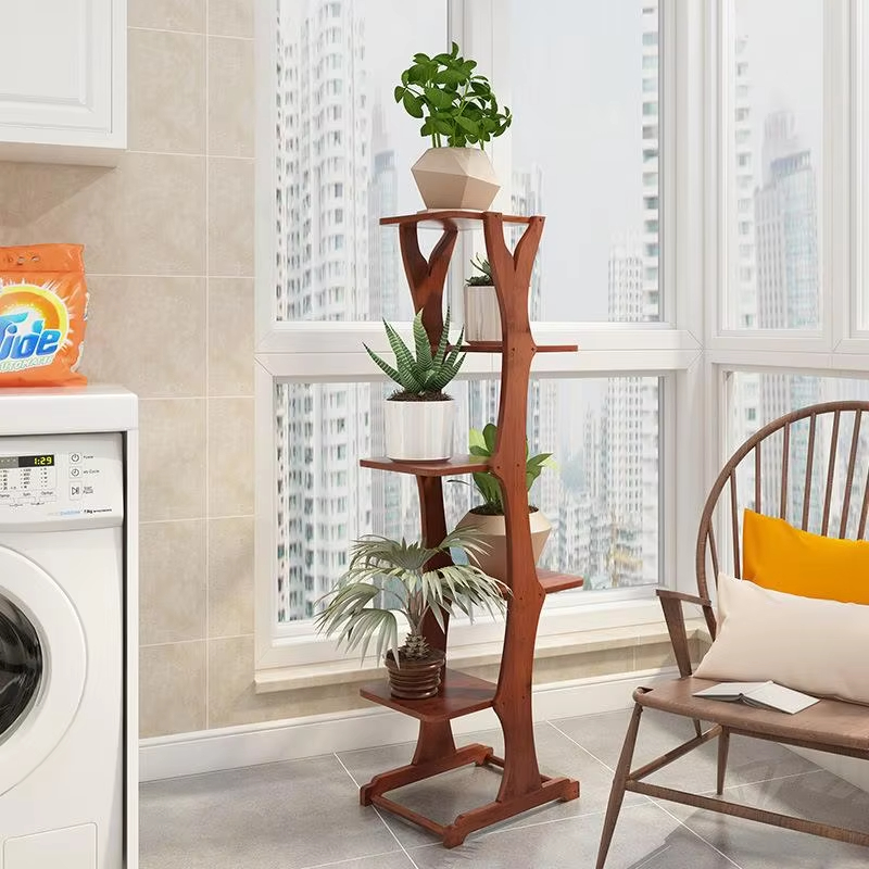 竹製プラントスタンド モダンスタイル リビングルーム フラワ - Sustainable Living Usa のレビューと価格